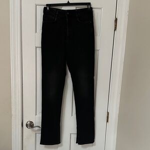 Pilcro Black Denim Pants with Slits FLATTERING!